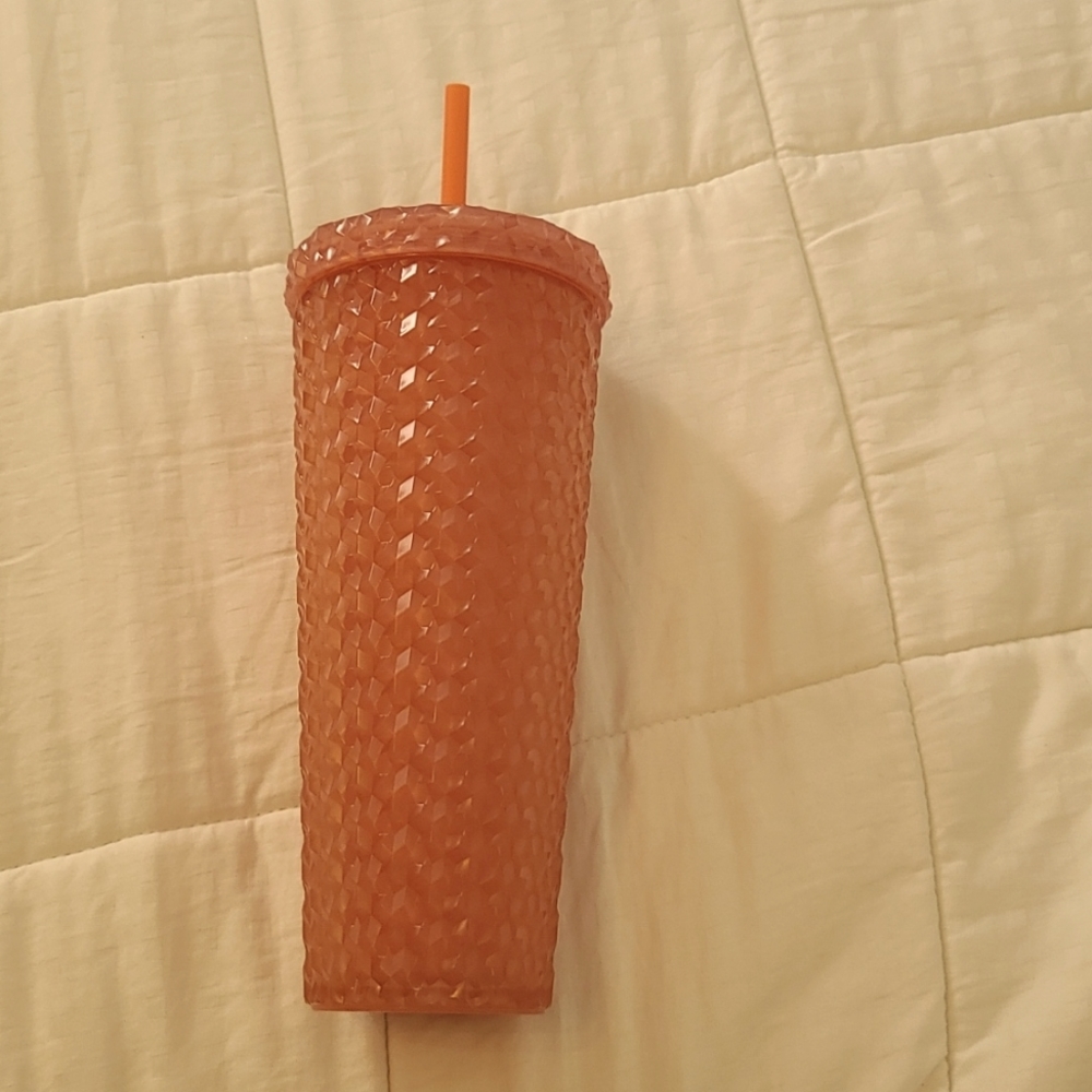 26 ounce Rose Pink Tumbler with 3D design